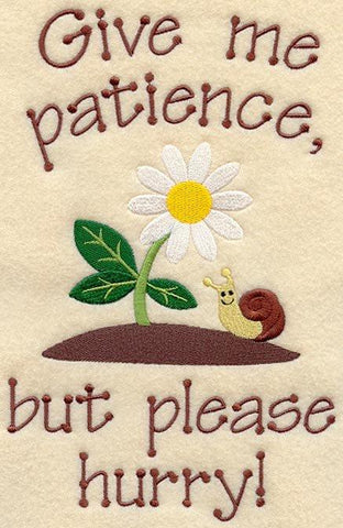 Give Me Patience, But Please Hurry