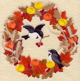 Autumn Chickadees Circle