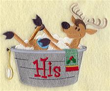 Bathing Reindeer - His