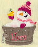 Bathing Snowman - Hers