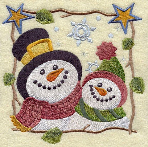 Cozy Country Snowman - Stargazing