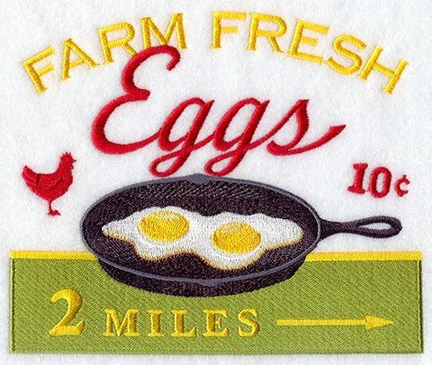 Eggs Vintage Sign