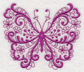 Fanciful Filigree Butterfly