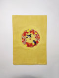 Flour Sack Towel - Autumn Chickadee Circle