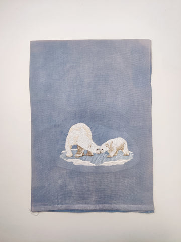 Flour Sack Towel - Polar Bear With Cub