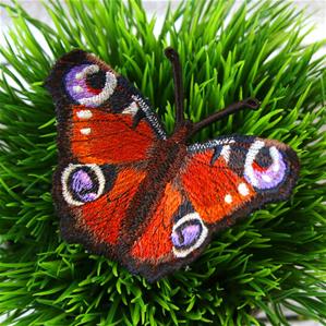 Free - Flying Peacock Butterfly (In-the-Hoop)