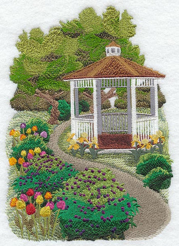 Gazebo Garden Scene