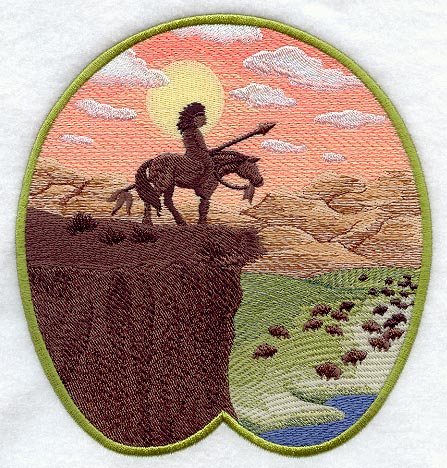 Horse and Rider Scene