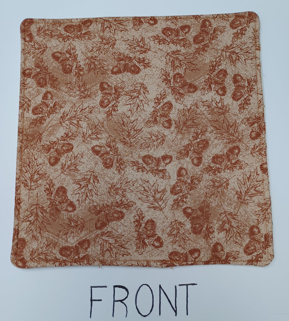 Hot Pad - Acorns And Small Leaves
