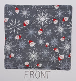 Hot Pad - Santa With Snowflakes And Peppermint Candy