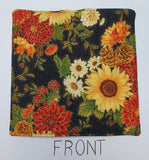 Hot Pad - Sunflowers And Christmas Stripes