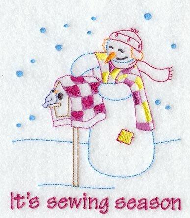 It's Sewing Season Snowlady