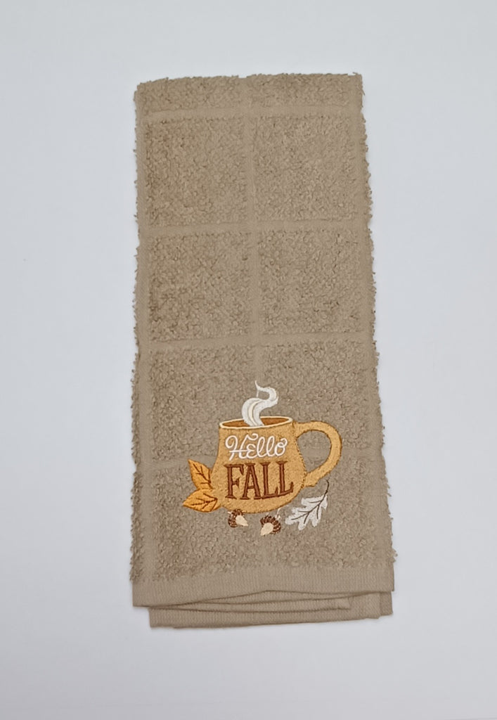 Kitchen Towel - Hello Fall Mug