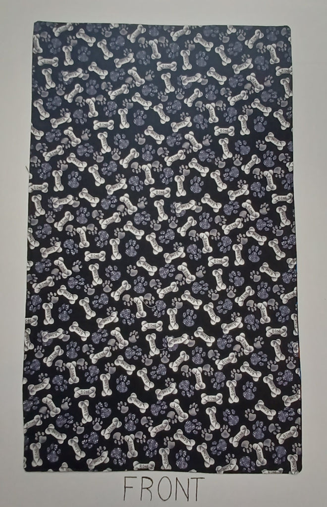 Placemat - Dog - Bones With Paw Prints And Stars, Bones, Paw Prints