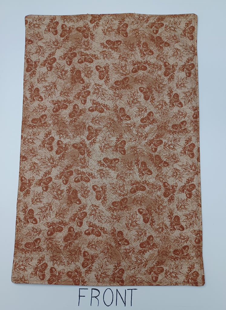 Placemat - Brown Acorns and Wisking Christmas