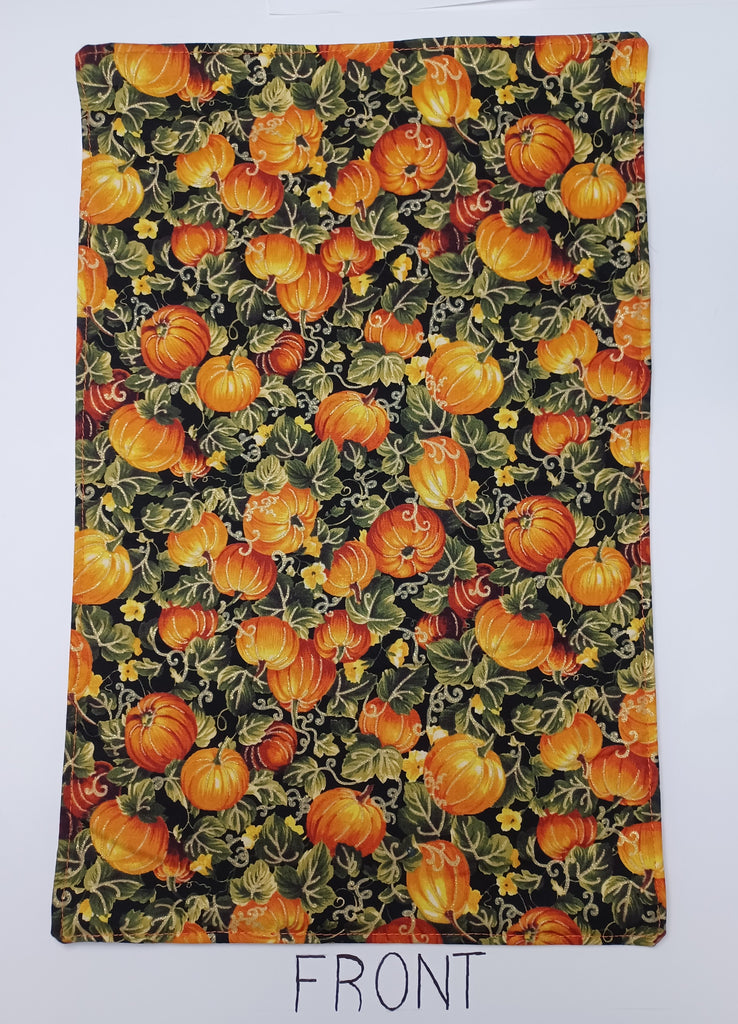 Placemat - Pumpkins And Christmas Trees With Candy Canes