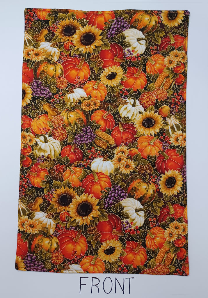 Placemat - Pumpkins With Flowers And Acorns