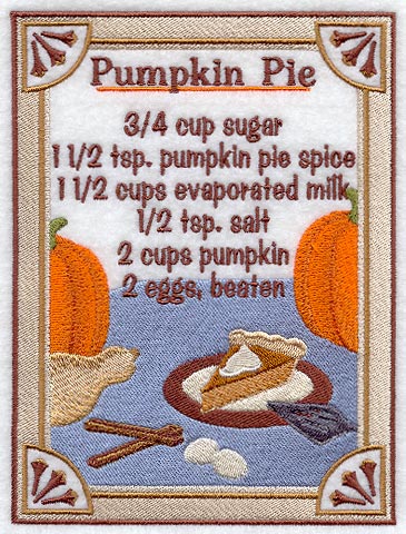 Pumpkin Pie Recipe