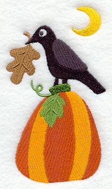 Rustic Pumpkin and Crow