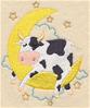 Sleepy Cow on Moon