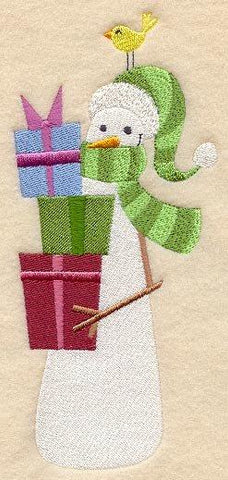 Snowman with Gifts