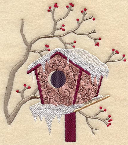 Snowy Birdhouse