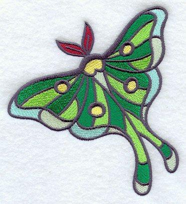 Stained Glass Luna Moth