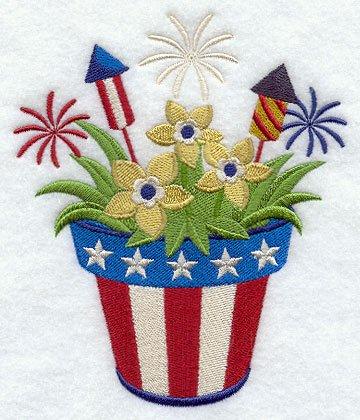 Stars and Stripes Flowerpot