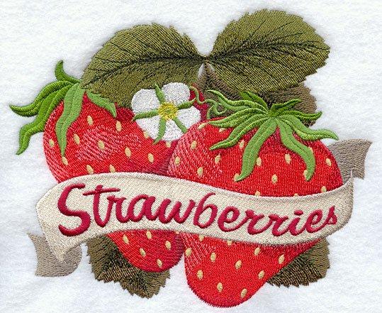 Strawberries Vintage Sign