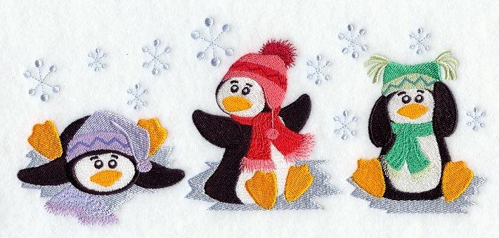 Winter Penguin Trio