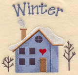 Winter Saltbox House